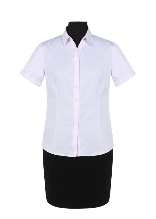 翻領襯衫短袖v領